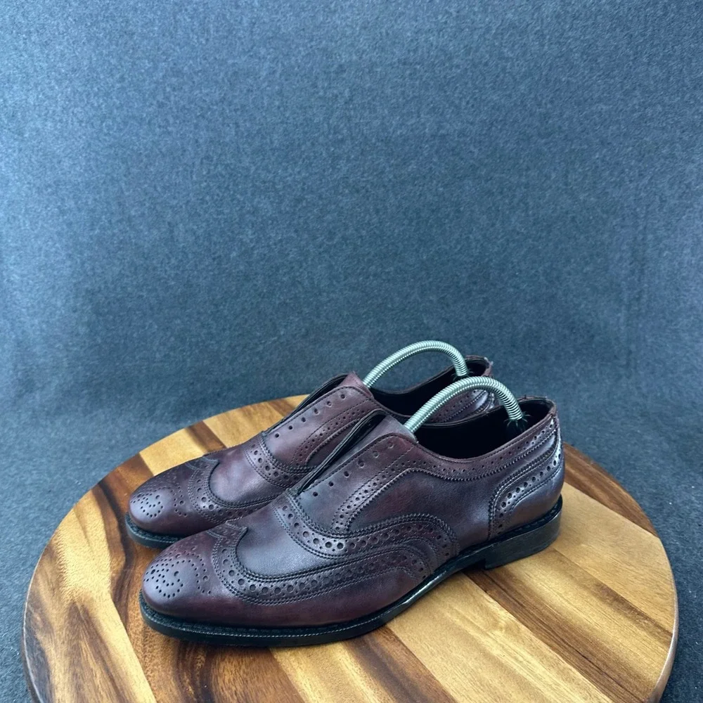 Allen Edmonds 7655 Independence Coll. Jefferson 2.0 Merlot Wingtip Oxford 9.5D